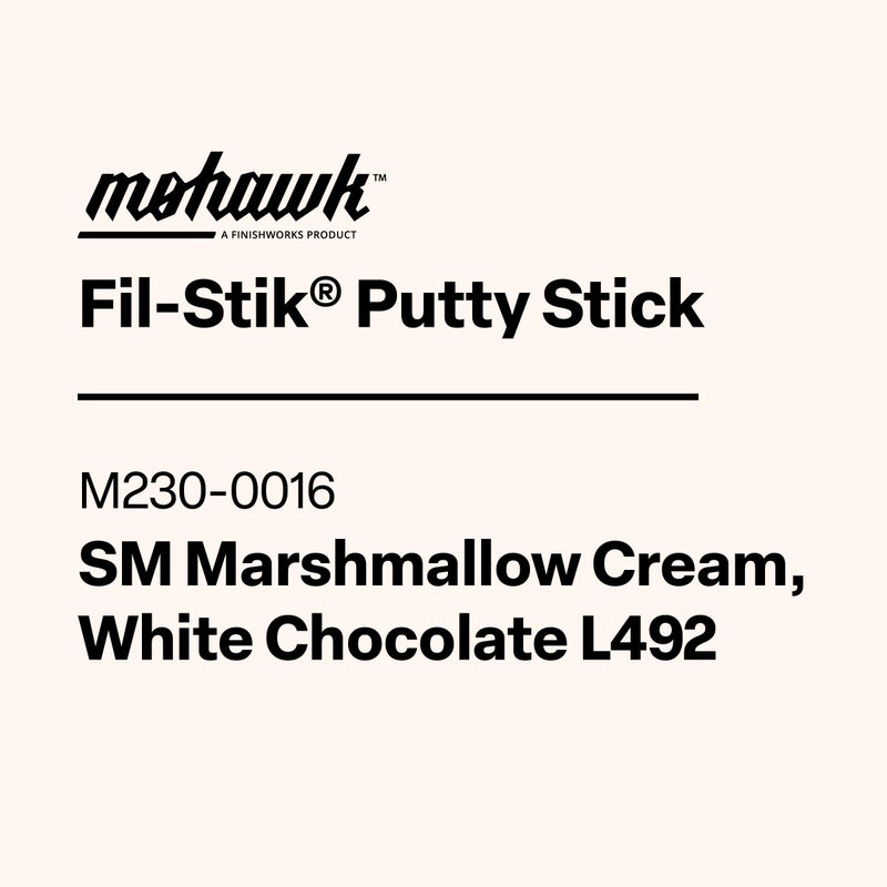 M MOHAWK Mohawk Fil-Stik, Wax Putty Stick for Wood Repair, Sm Marshmallow Cream, White Chocolate L492, M230-0016, 1 Count - Image 3